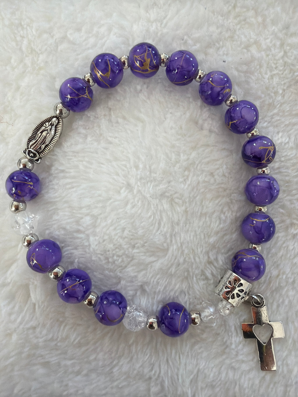 Handmade Catholic Rosary Bracelet — Beads of Grace