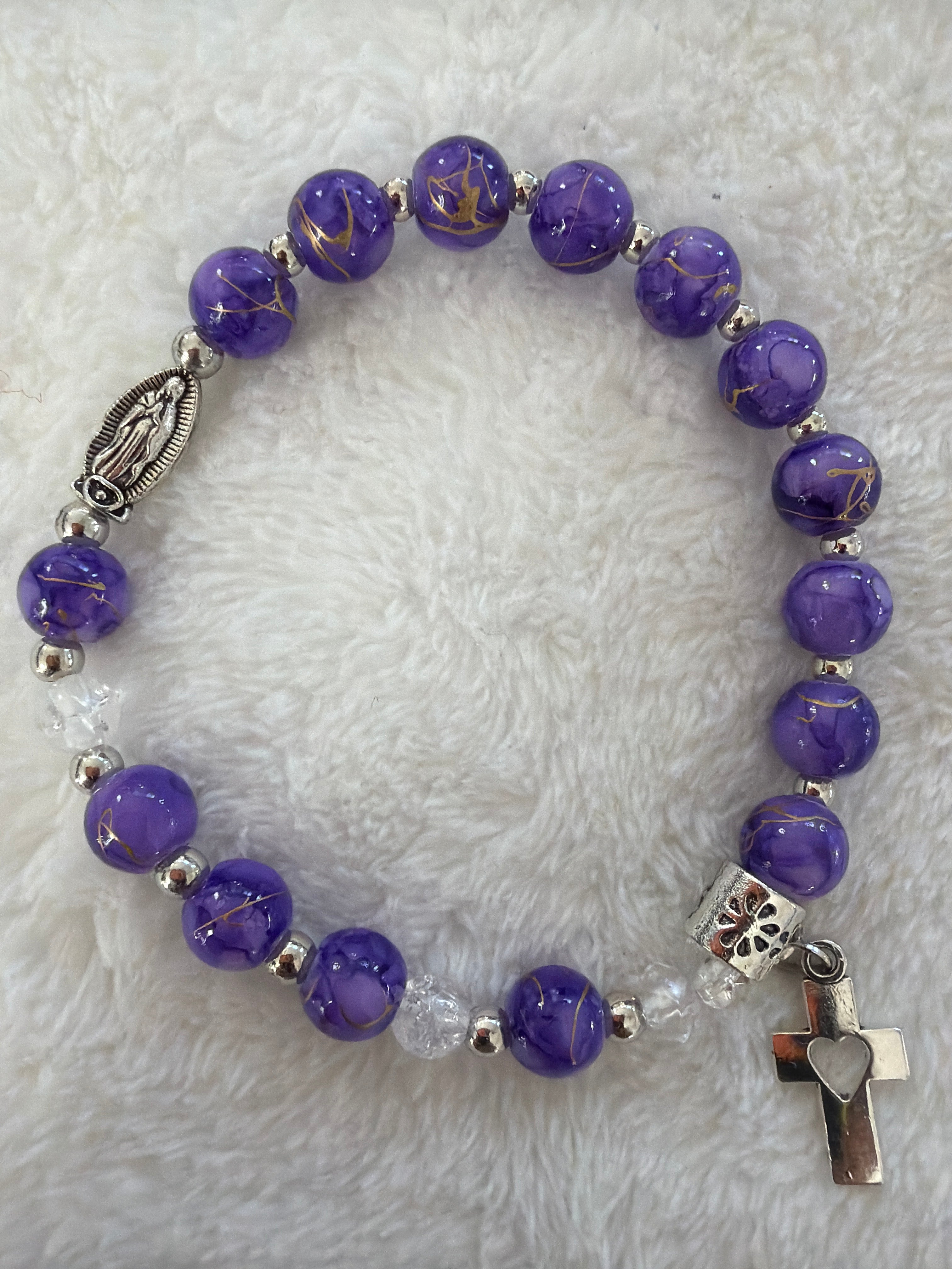 Handmade Catholic Rosary Bracelet — Beads of Grace