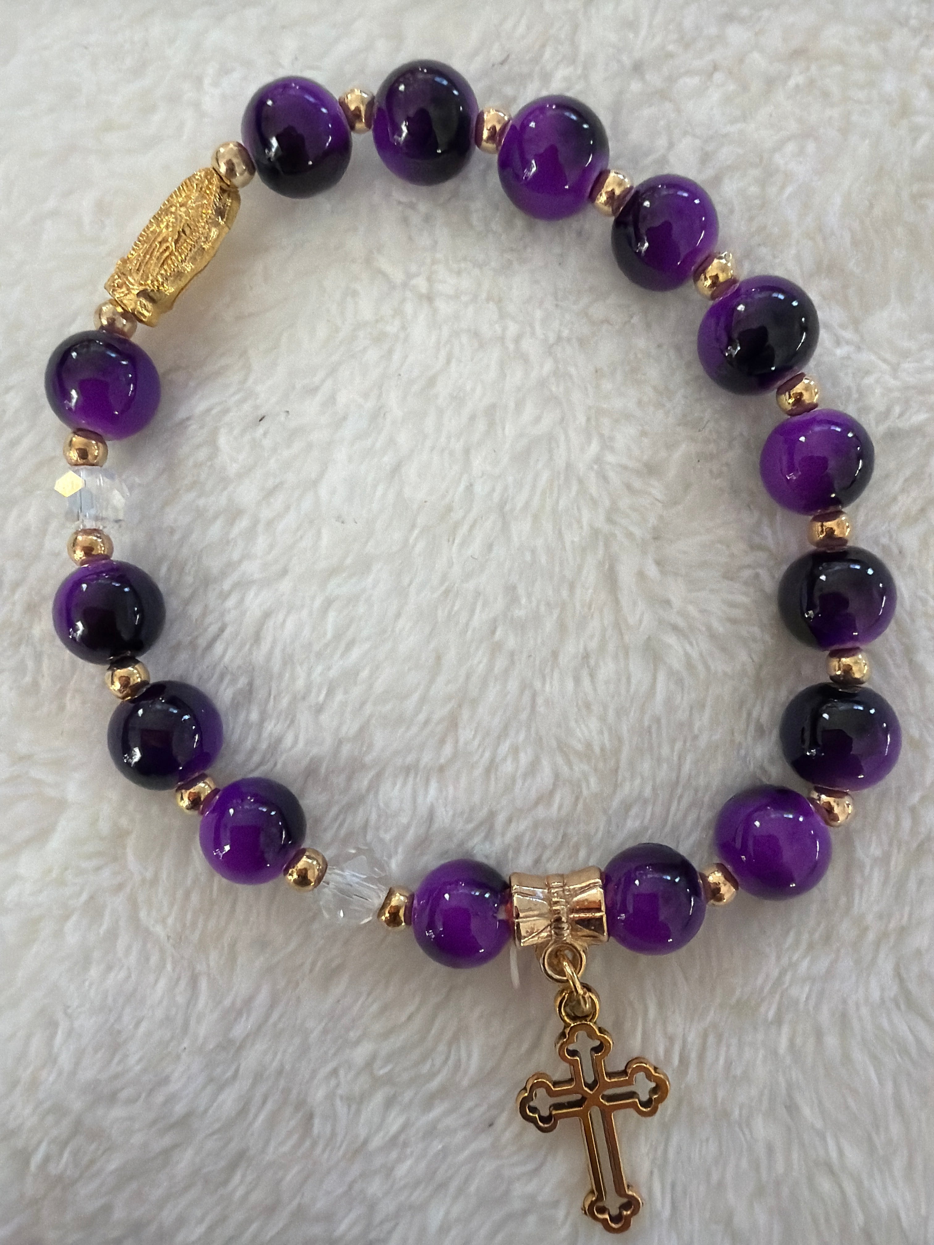 Handmade Catholic Rosary Bracelet — Beads of Grace