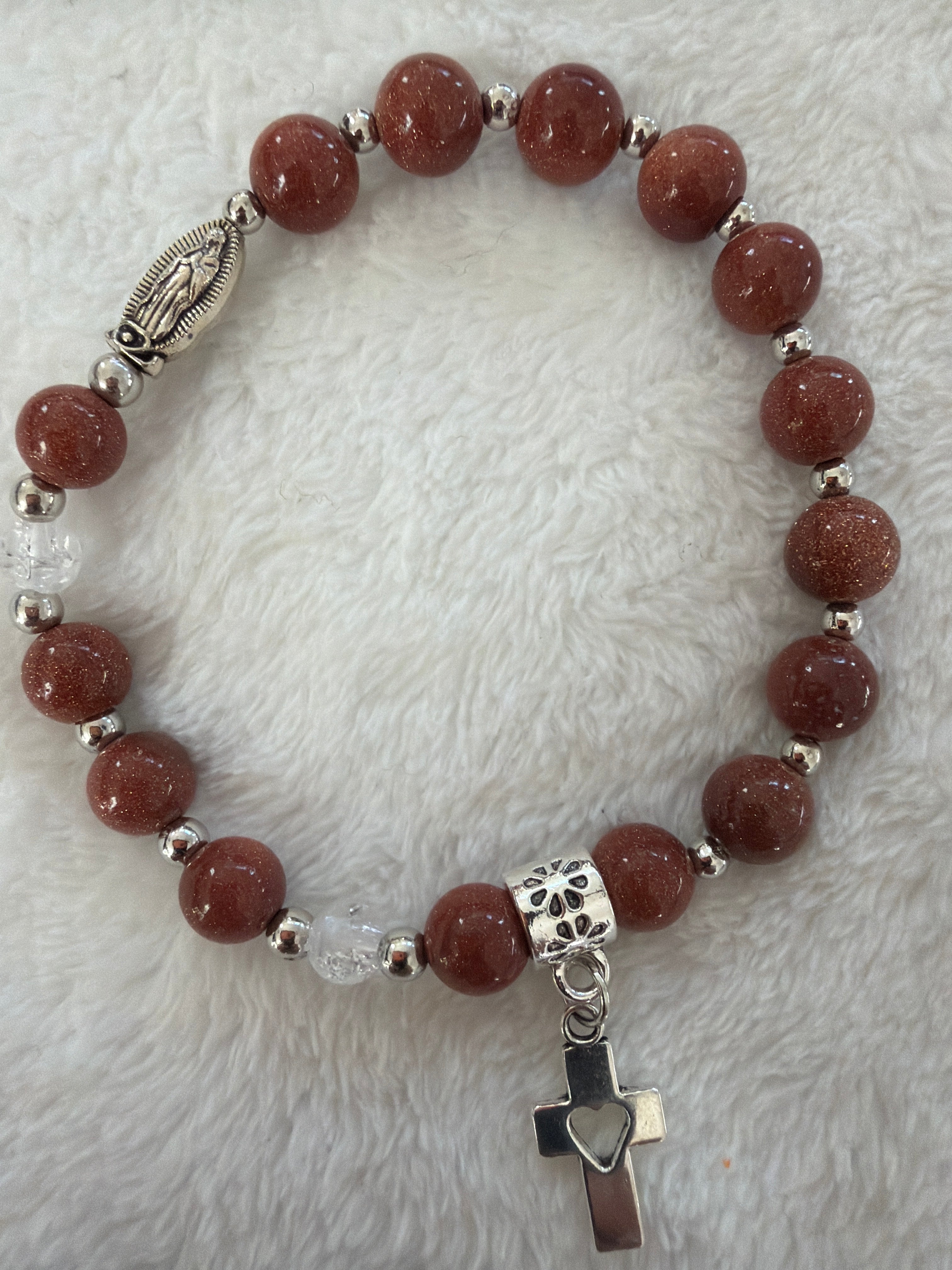 Handmade Catholic Rosary Bracelet — Beads of Grace