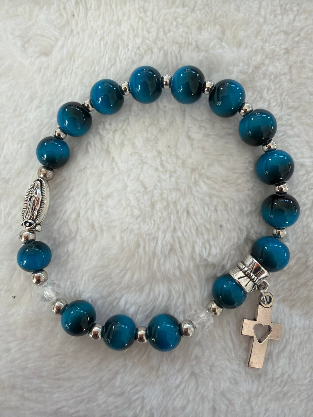 Handmade Catholic Rosary Bracelet — Beads of Grace