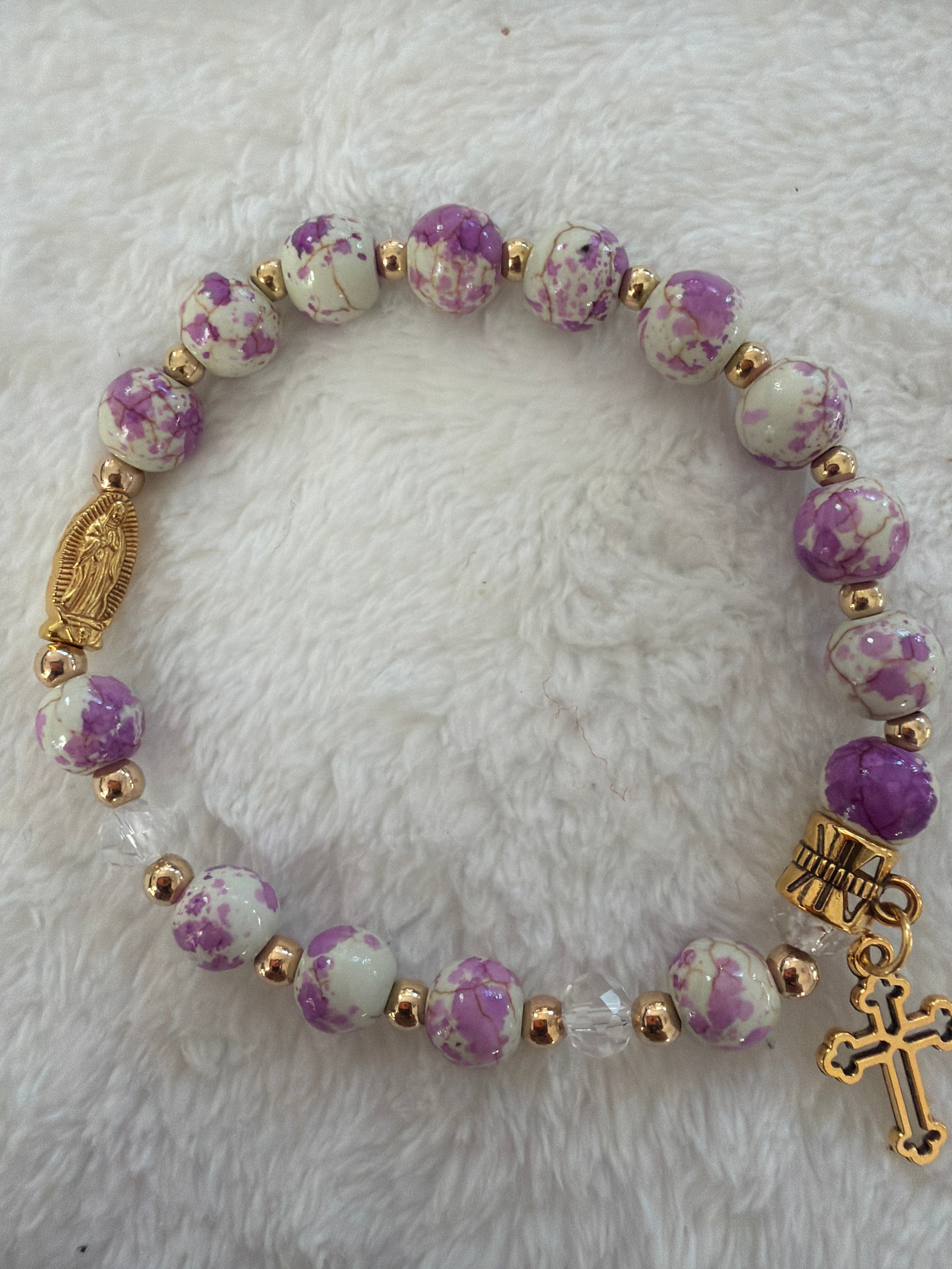 Handmade Catholic Rosary Bracelet — Beads of Grace