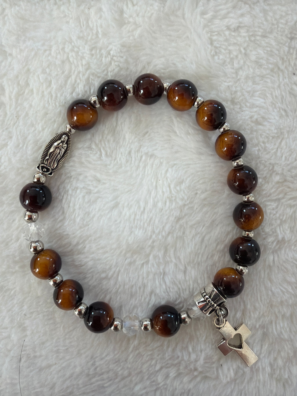 Handmade Catholic Rosary Bracelet — Beads of Grace