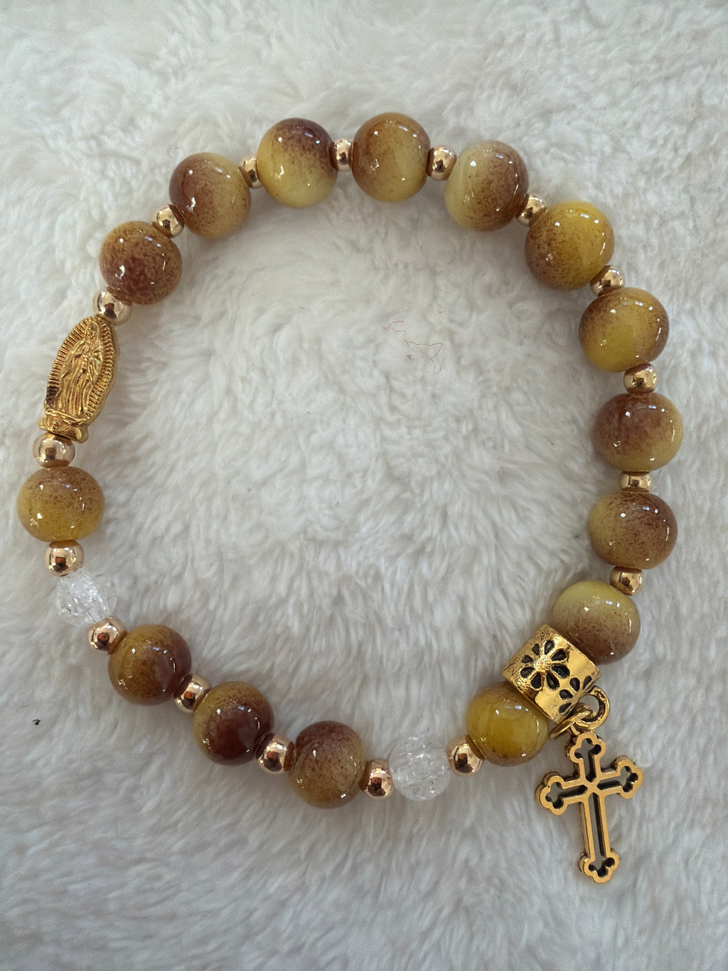 Handmade Catholic Rosary Bracelet — Beads of Grace