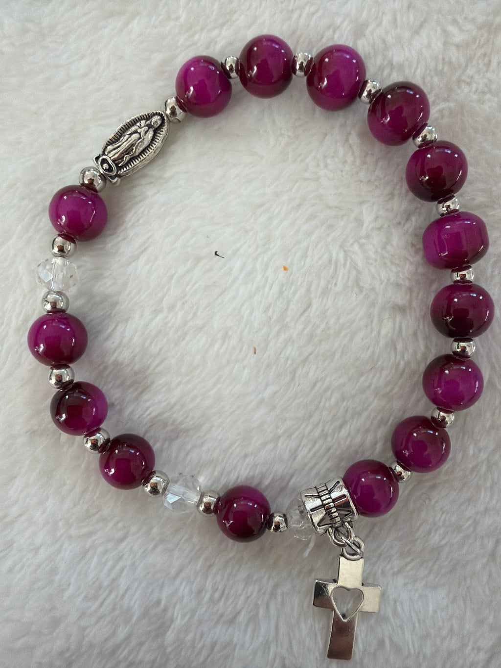 Handmade Catholic Rosary Bracelet — Beads of Grace