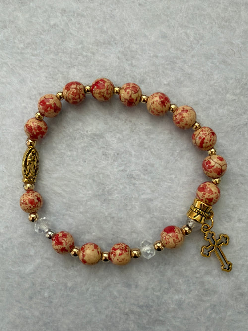 Natural Stone Rosary Bracelet — Beads of Grace